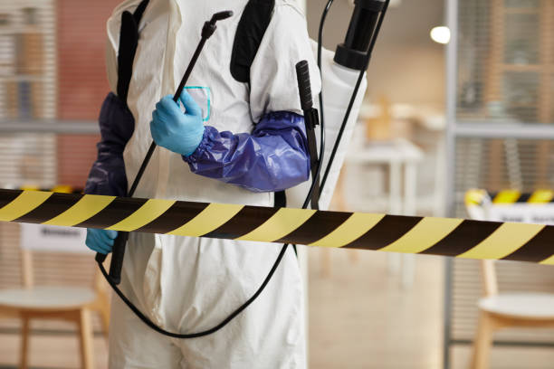 Professional Biohazard Cleanup technician working in Caldwell, OH